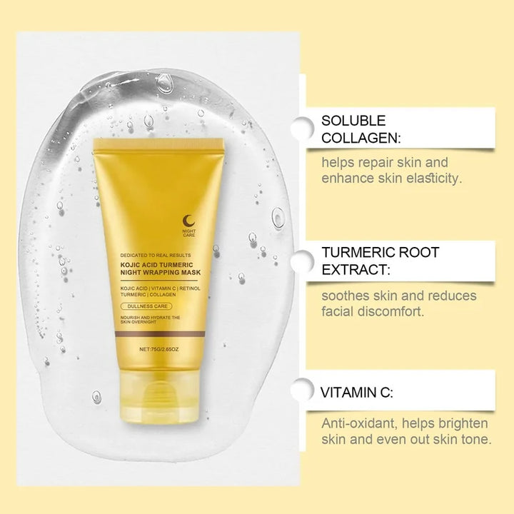 MEDICUDE-Kojic Acid Turmeric Night Wrapping Mask